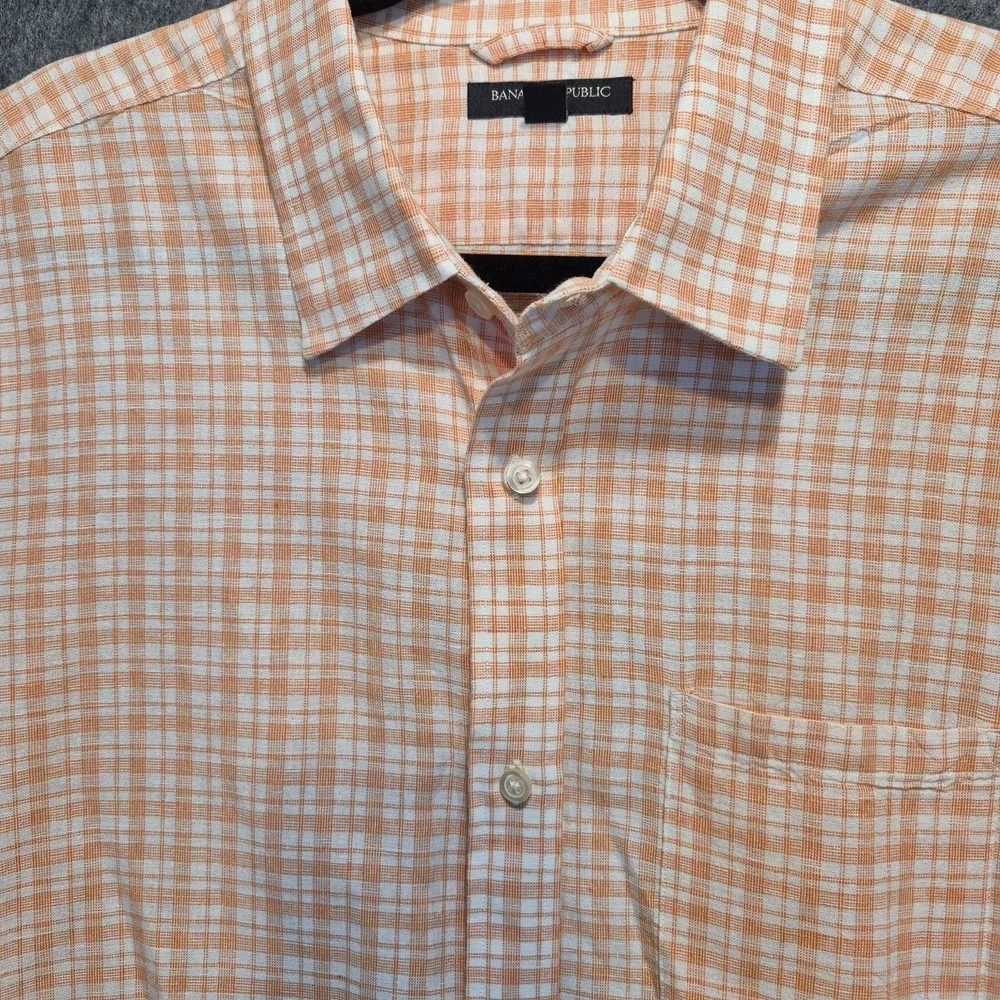 Banana Republic Men's XL Shirt Retro Resort Prep Streetwear Cabana-Casual